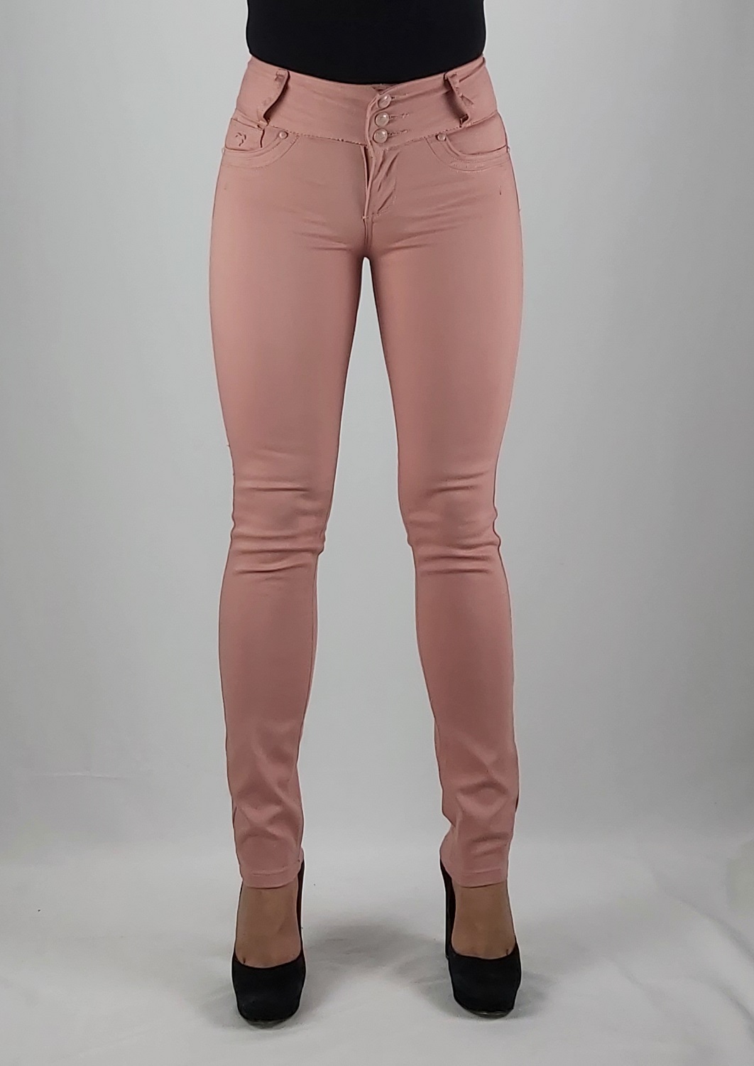 PANTALON MUJER TENTATION PALO ROSA GABARDINA T.A. - 1