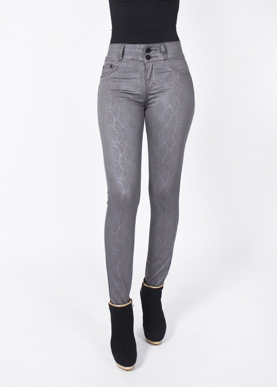 PANTALON MUJER TENTATION GRIS GAB. ESTAMPADO - 1