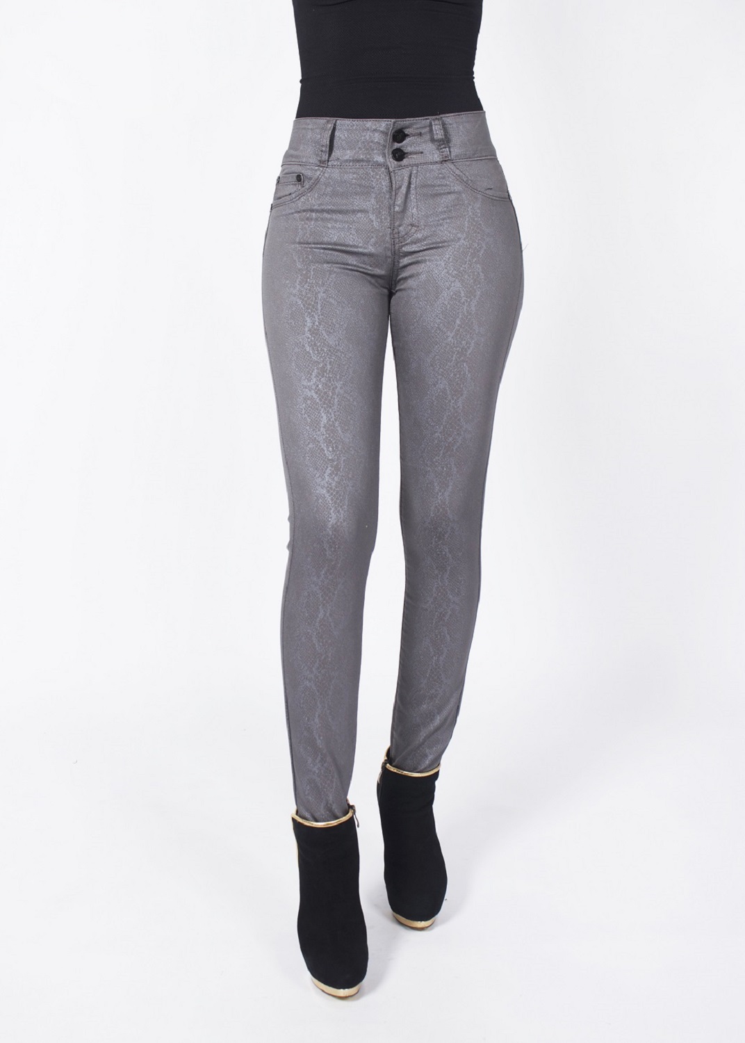 PANTALON MUJER TENTATION GRIS GAB. ESTAMPADO - 1