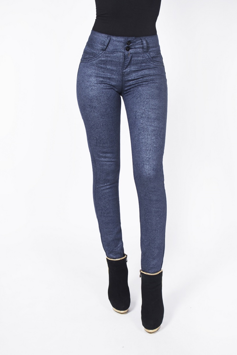 PANTALON MUJER TENTATION AZUL GAB. ESTAMPADO - 4