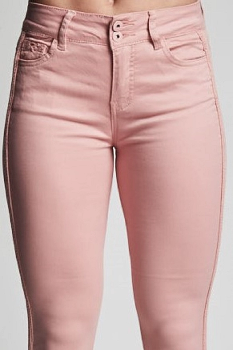 PANTALÓN MUJER TENTATION PALO ROSA TOBILLERO GAB. CORDON COSTADO - 2