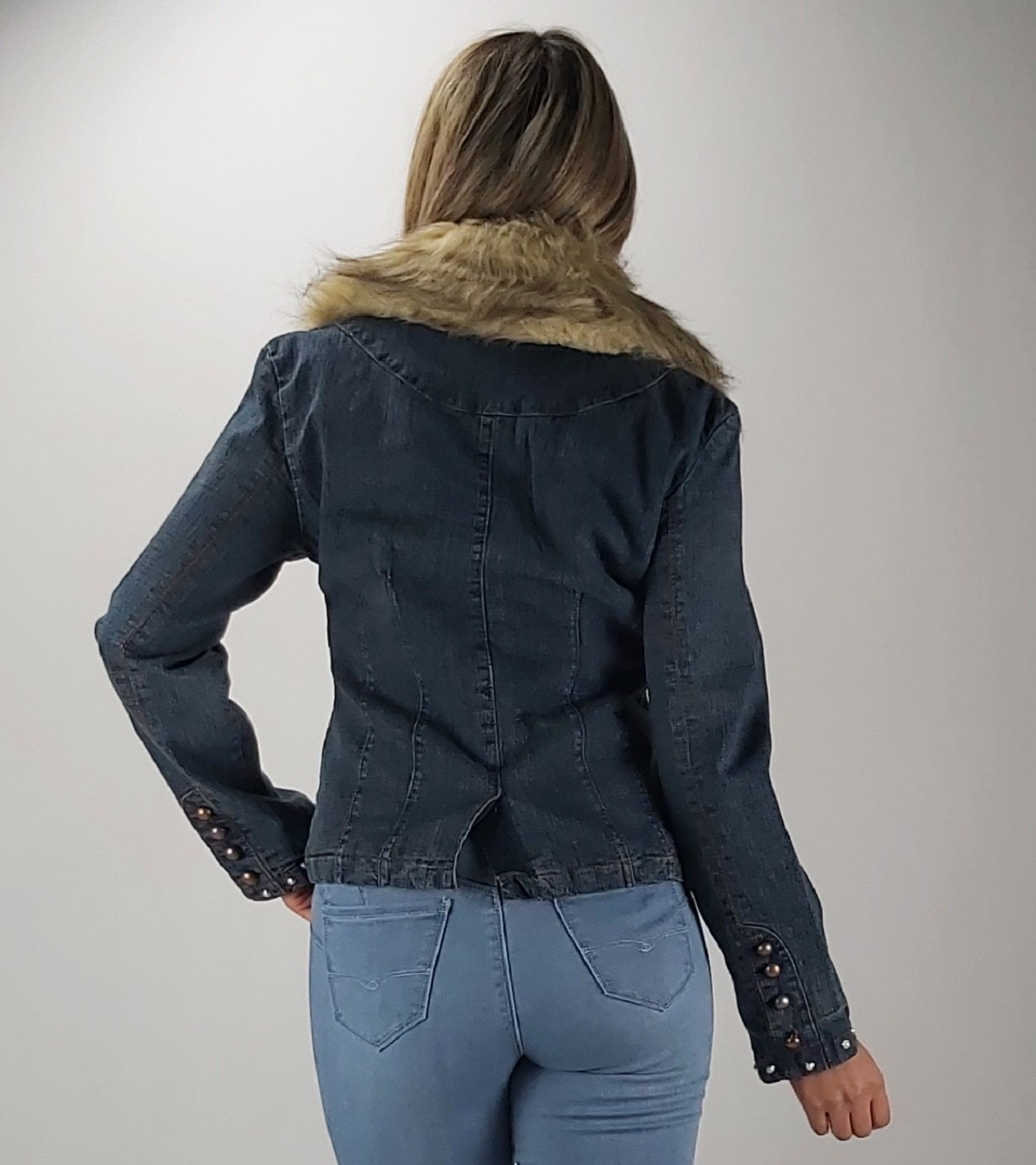 CHAQUETA MEZCLILLA CON CIERRE - 3