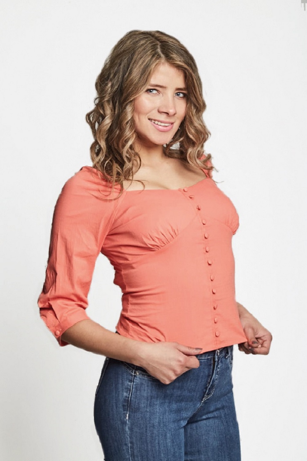 POLERA ESCOTE ELASTICADO - 3