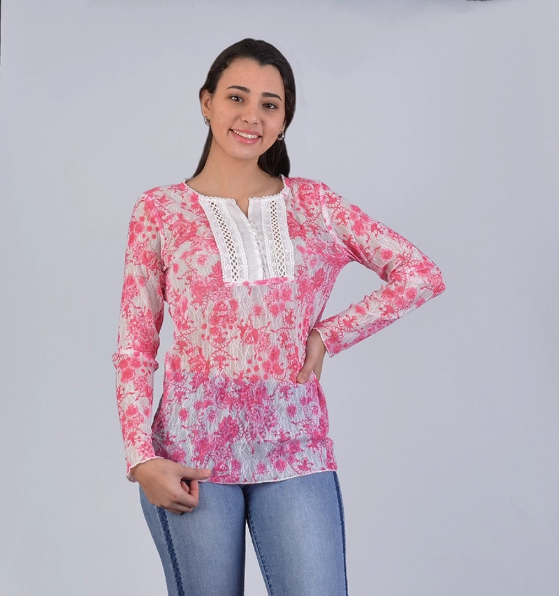 BLUSON ESTAMPADO CORAL - 1
