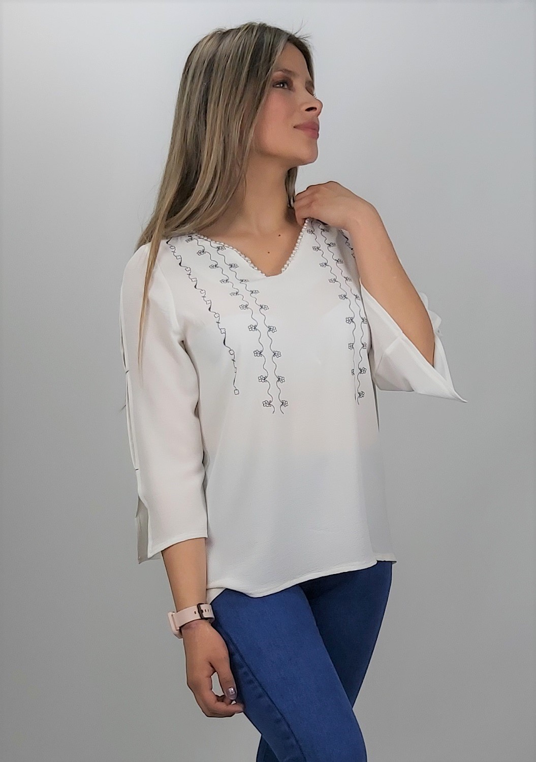 POLERA PERLA CUELLO - 1