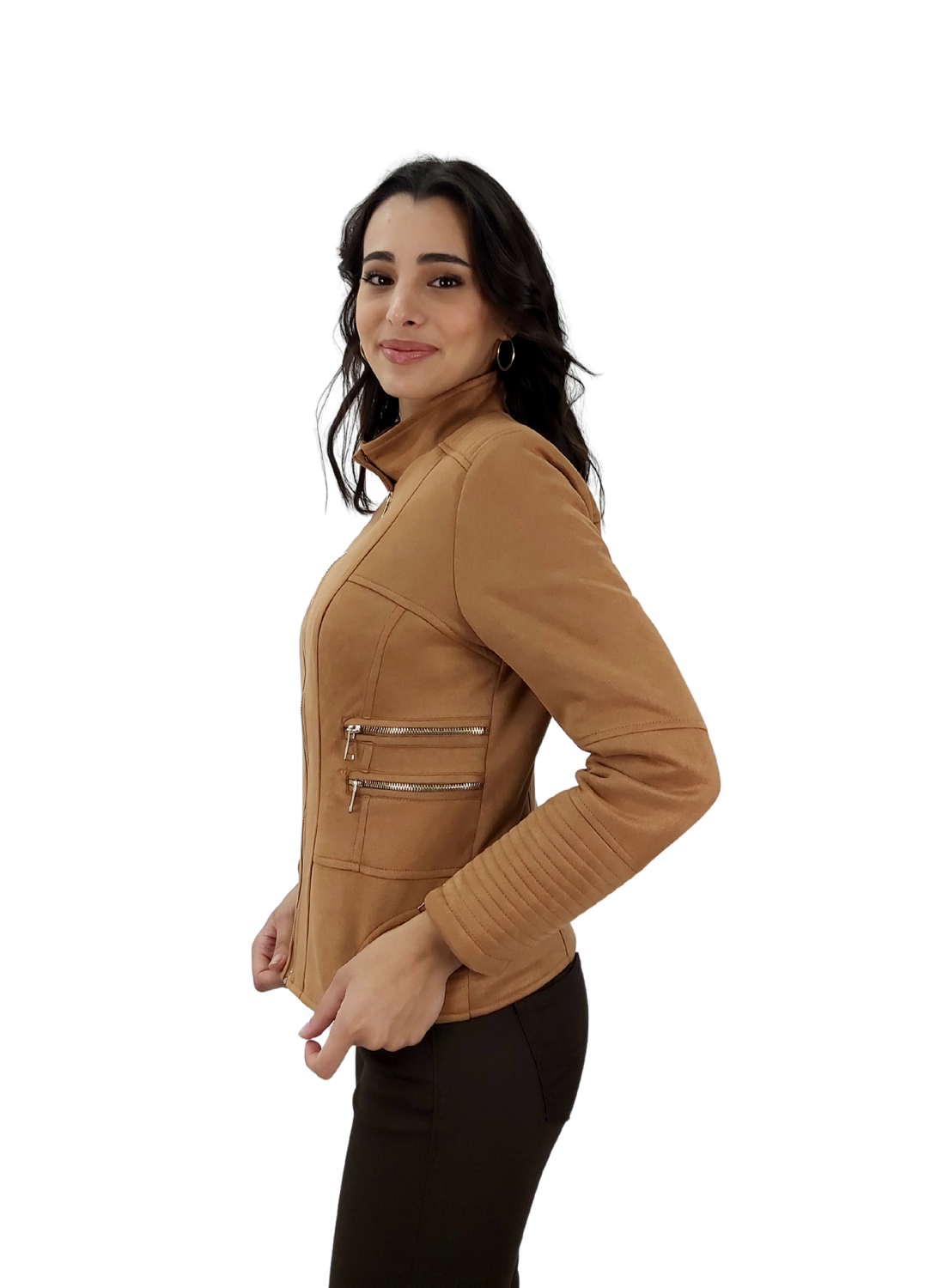 CASACA ACOLCHADA CUELLO MAO CAMEL - 4