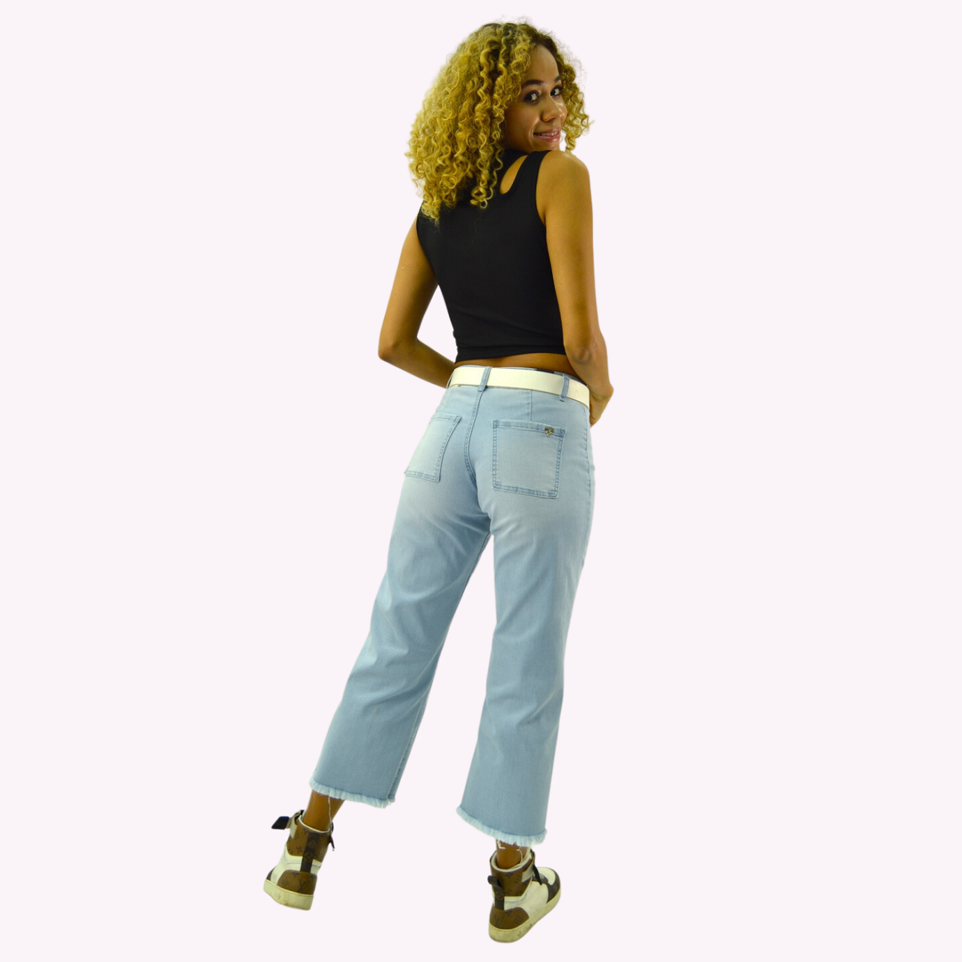 JEANS CROPPED T.A. PUSH UP DREMEL AZUL TENTATION - 3