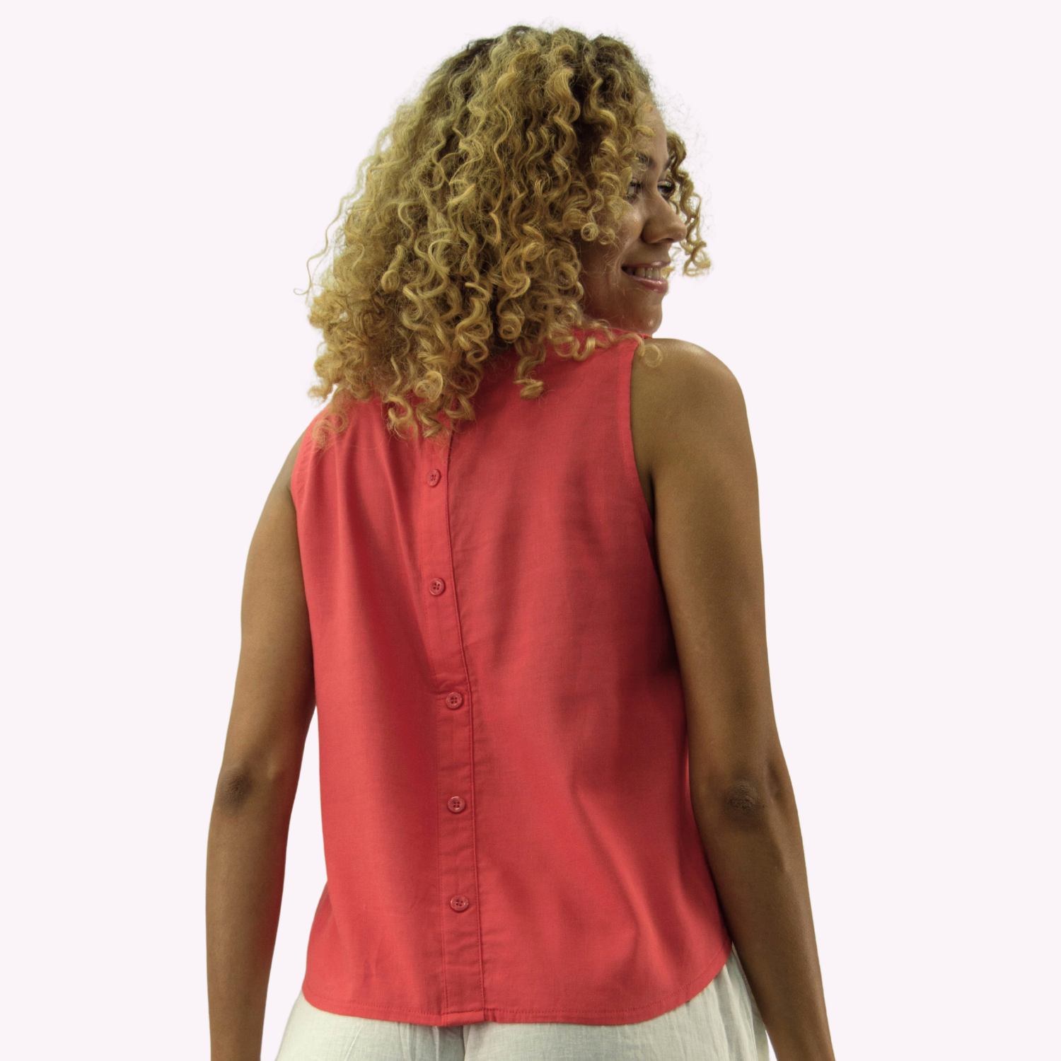 BLUSA LINO CORAL TENTATION - 3
