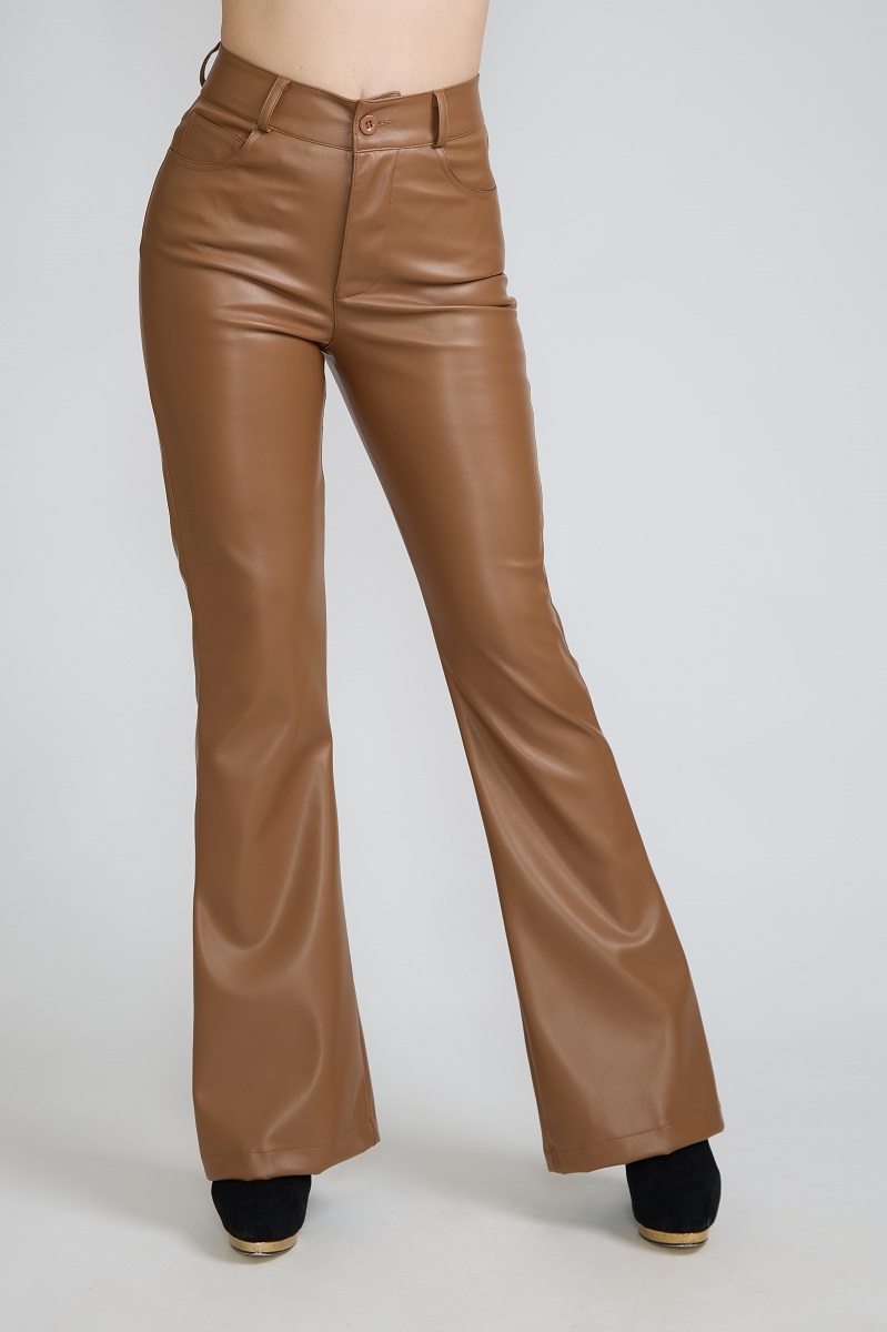 PANTALON P.U. FLARE COFFEE TENTATION - 1