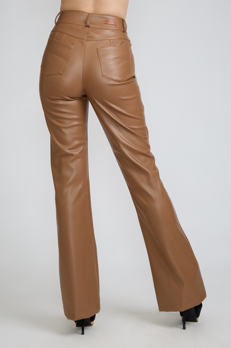 PANTALON P.U. FLARE COFFEE TENTATION - 3