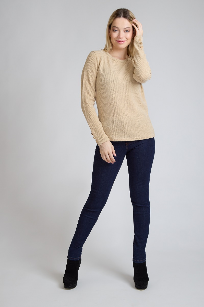 JEANS PITILLO BORDADO AZUL TENTATION - 1