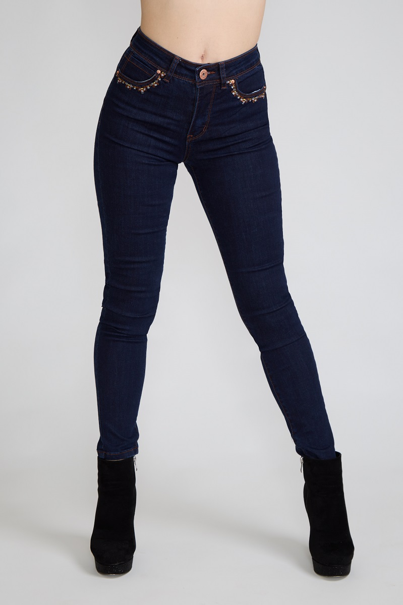 JEANS PITILLO BORDADO AZUL TENTATION - 2