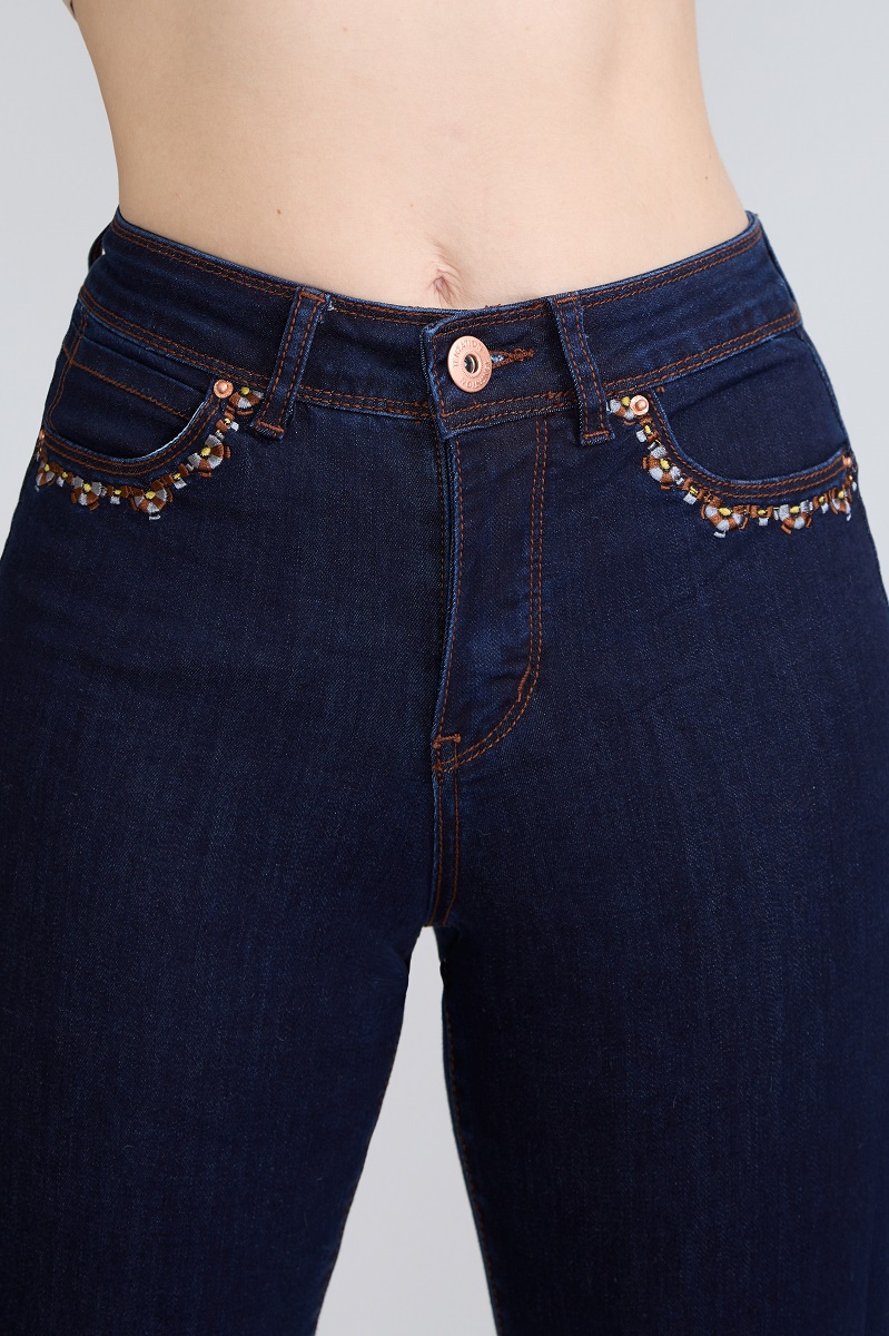 JEANS PITILLO BORDADO AZUL TENTATION - 5