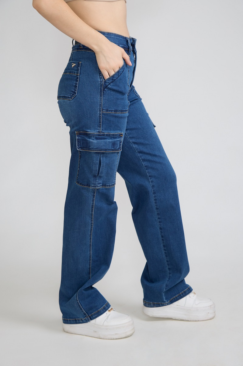 JEANS CARGO PUSH UP AZUL TENTATION - 3