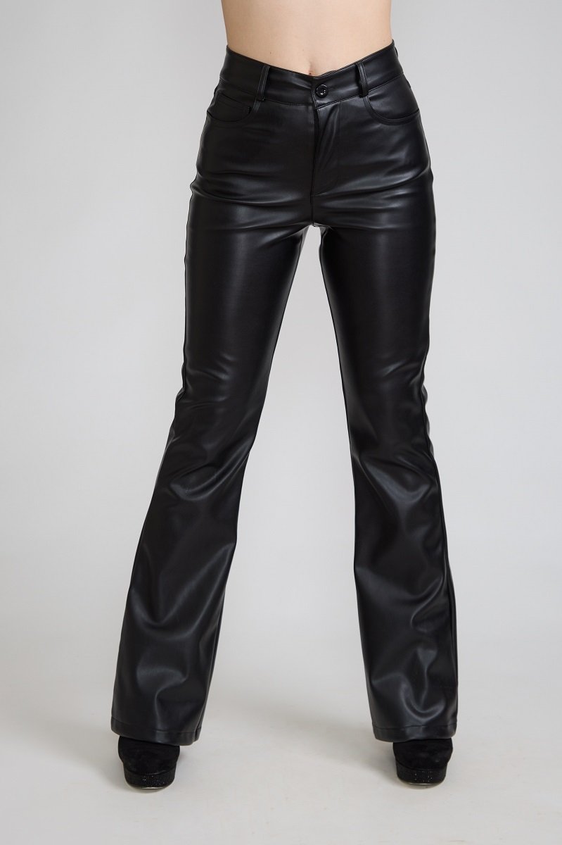 PANTALON P.U. FLARE BLACK TENTATION - 2