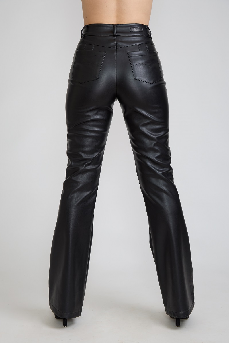 PANTALON P.U. FLARE BLACK TENTATION - 4