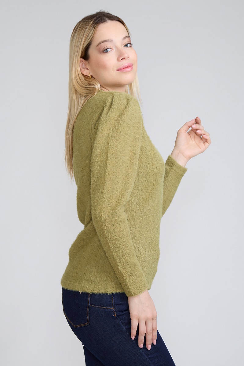 SWEATER ANGORA LUREX VERDE TENTATION - 2