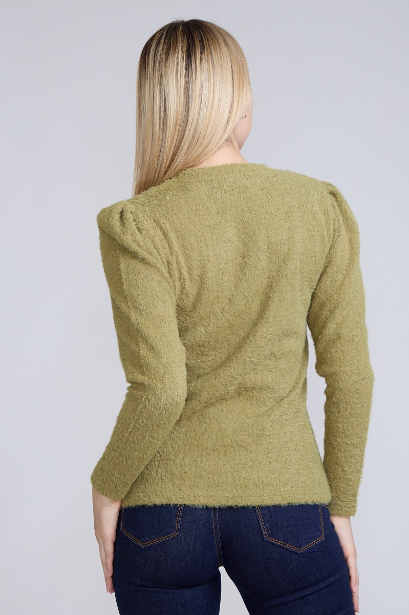 SWEATER ANGORA LUREX VERDE TENTATION - 3