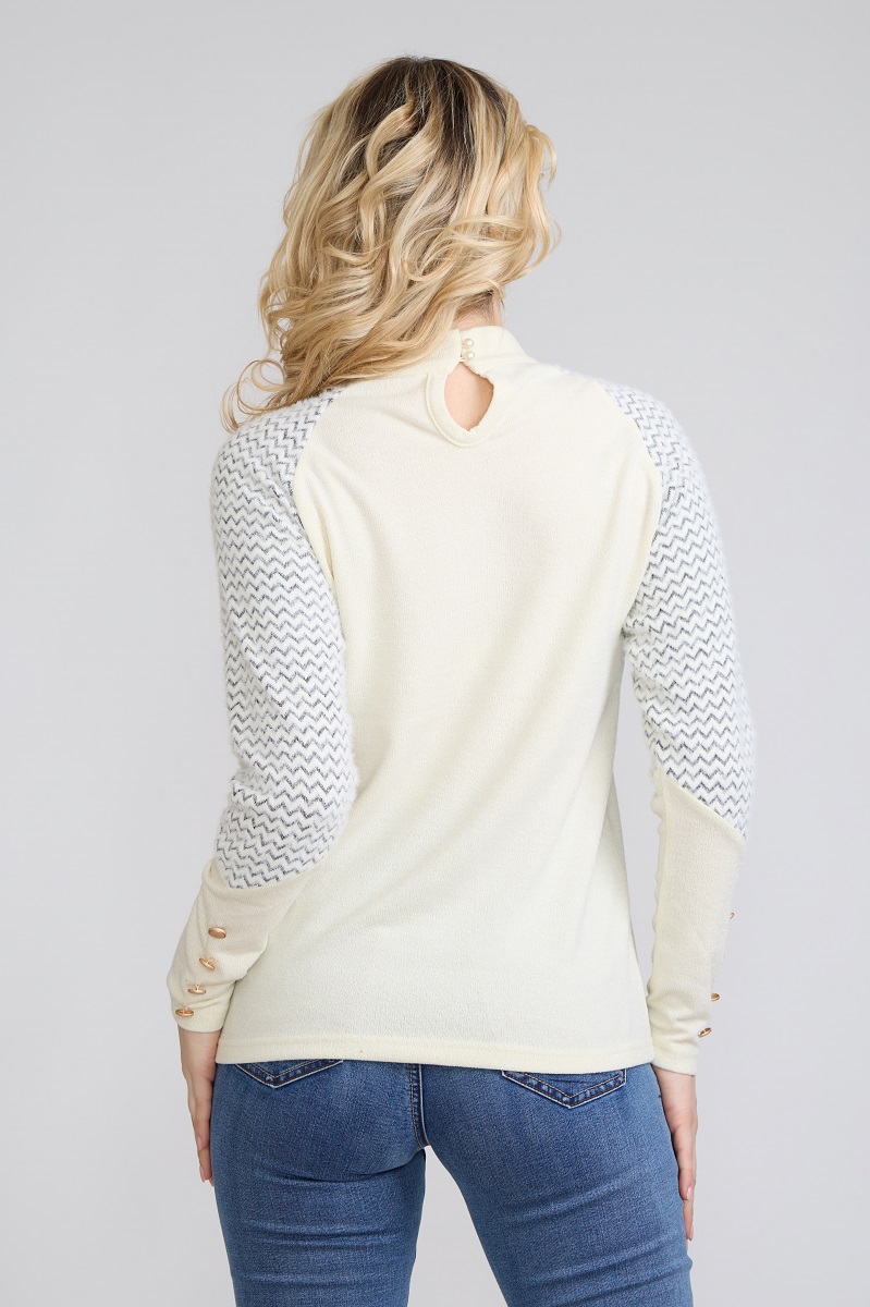 SWEATER MANGA ANGORA CRUDO TENTATION - 3