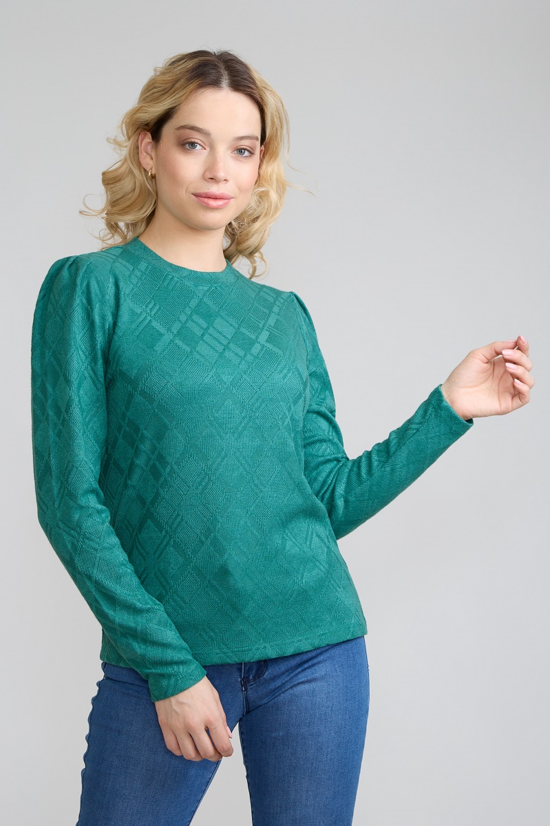 SWEATER JACQUARD VERDE TENTATION - 1
