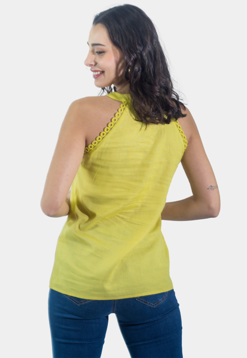 BLUSON S/M BRODERIE AMARRILLO TENTATION - 3