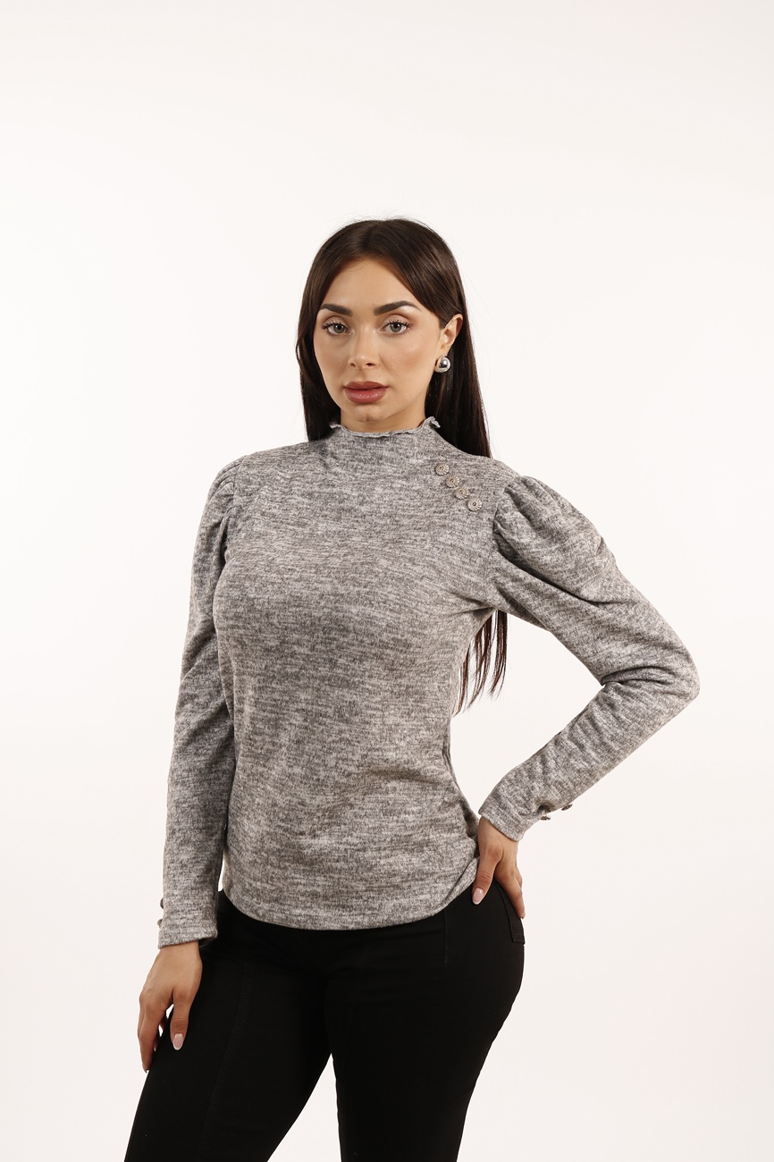 POLERA LANILLA RULE GRIS TENTATION - 1