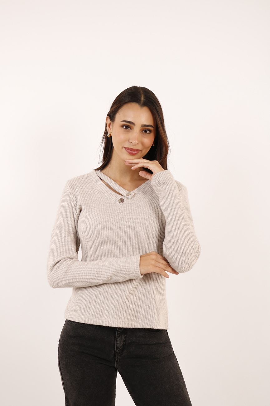SWEATER CANUTON CIANA BEIGE TENTATION - 1