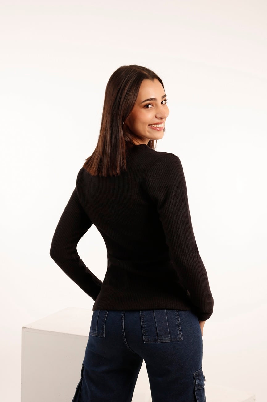 SWEATER CANUTON CIANA  BLACK TENTATION - 2
