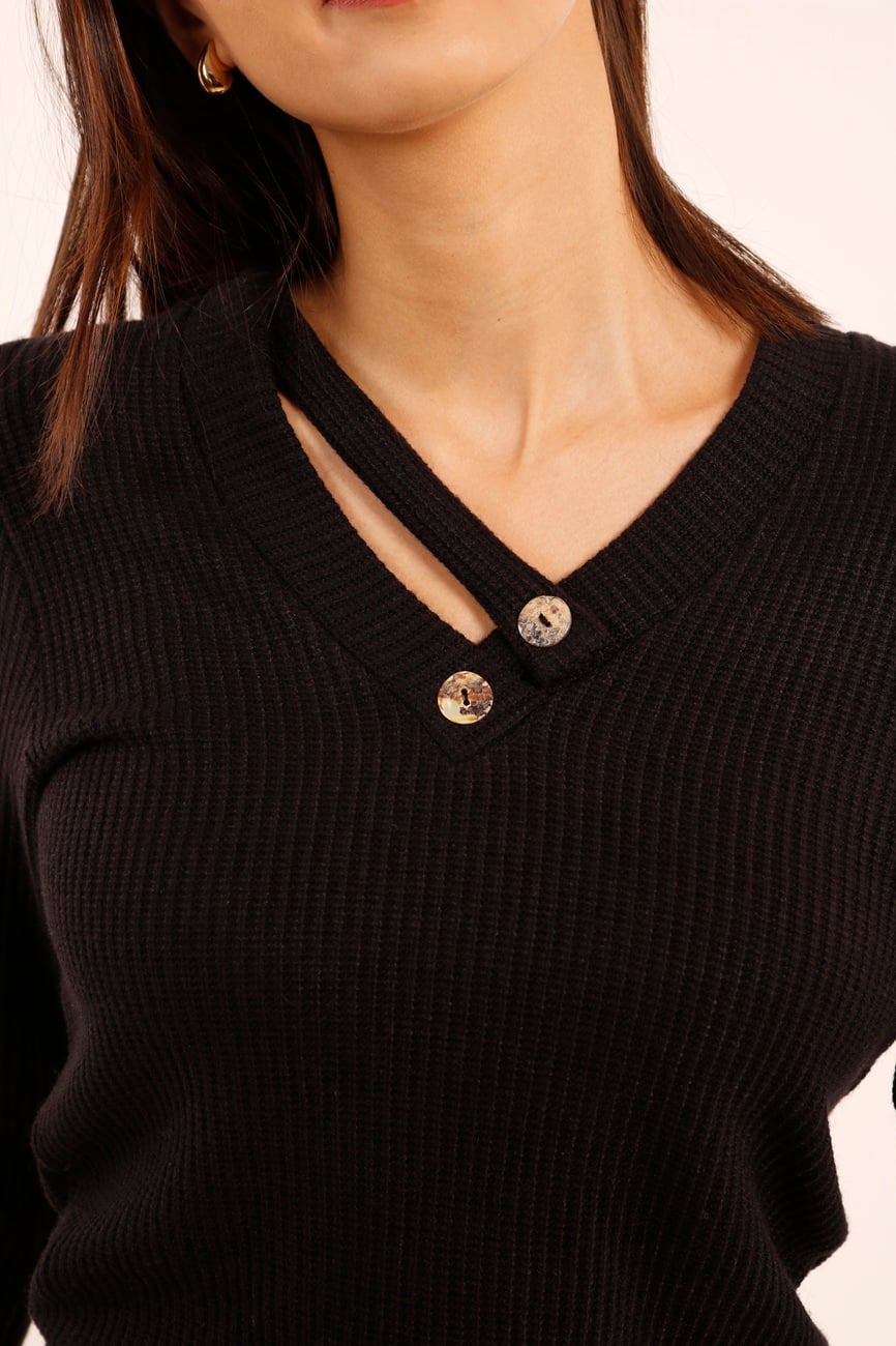 SWEATER CANUTON CIANA  BLACK TENTATION - 3