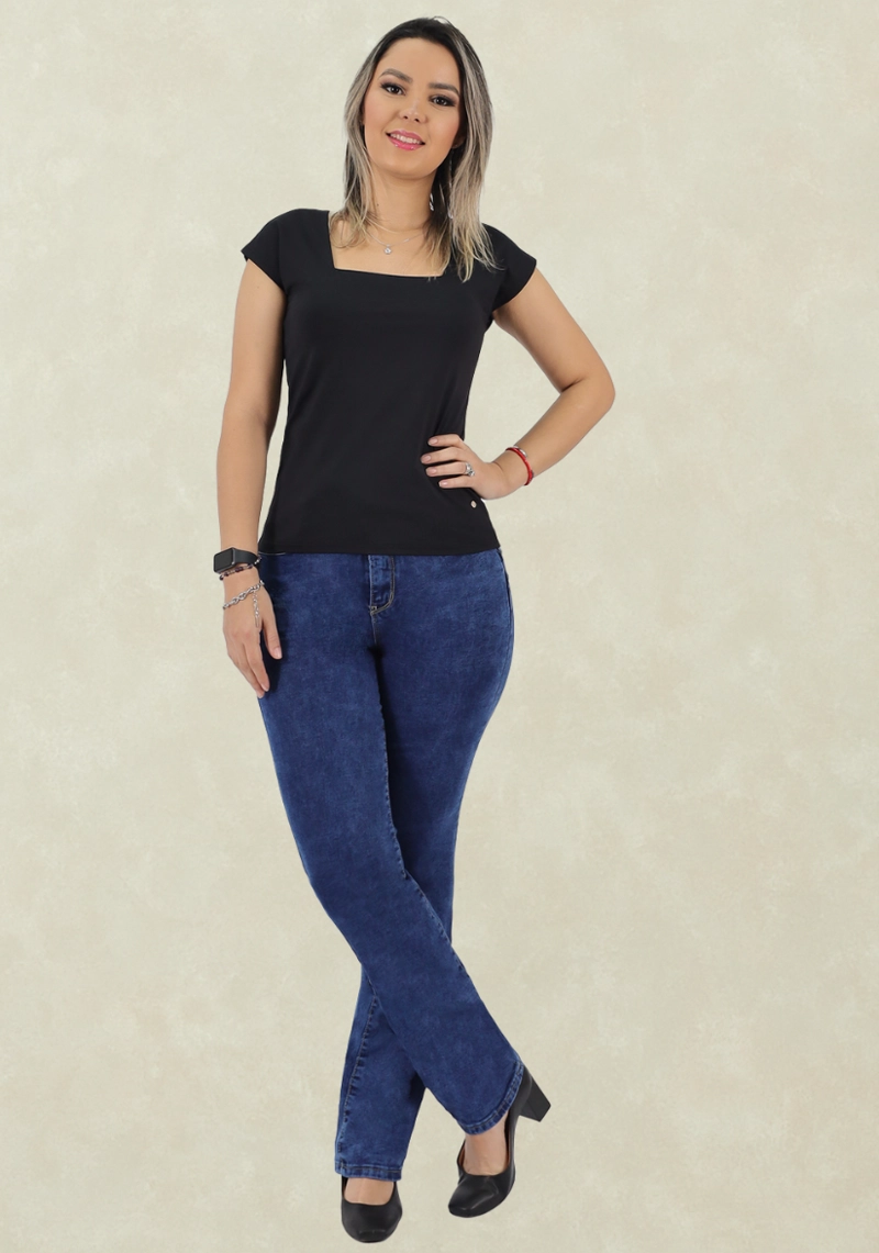 JEANS RECTO BLACK BLUE TENTATION - 1