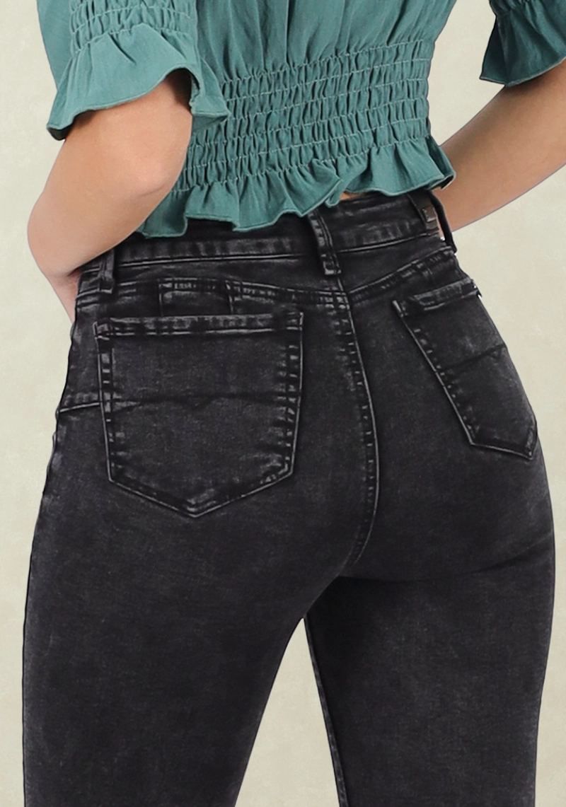 JEANS PITILLO BLACK BLUE T.A. PUSH UP - 3