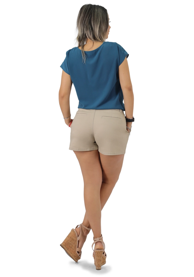 SHORT GABARDINA BOLSILLO PARCHE ARENA - 2
