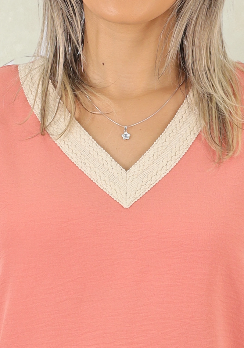 BLUSON  APLIC. MACRAME DAMASCO TENTATION - 3