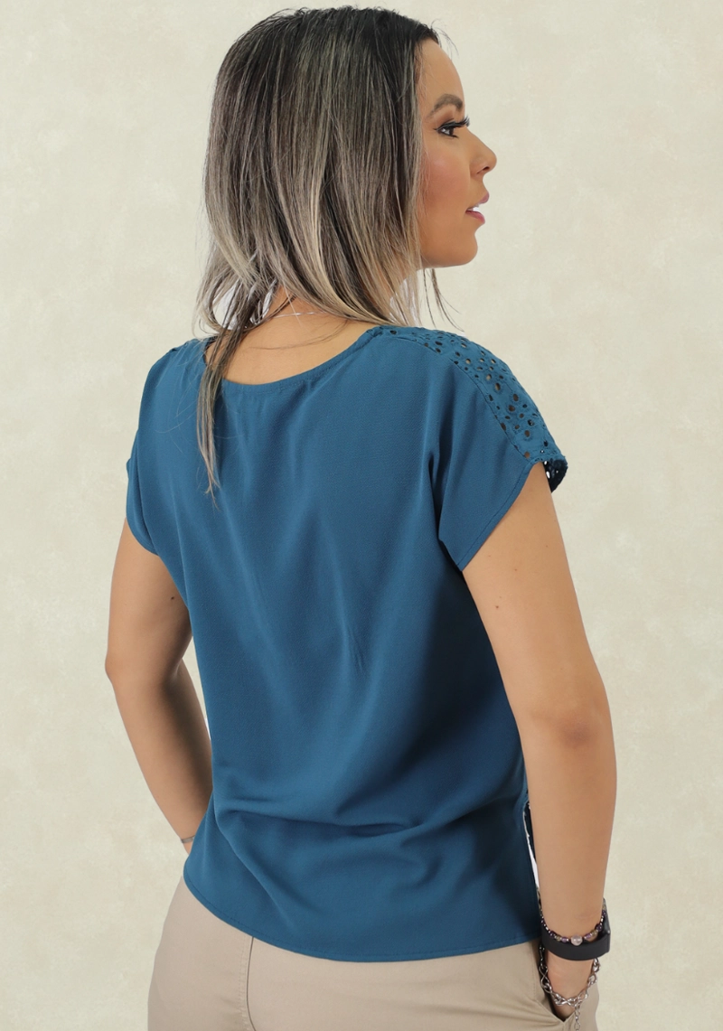 BLUSON BRODERIE PETROLEO TENTATION - 2