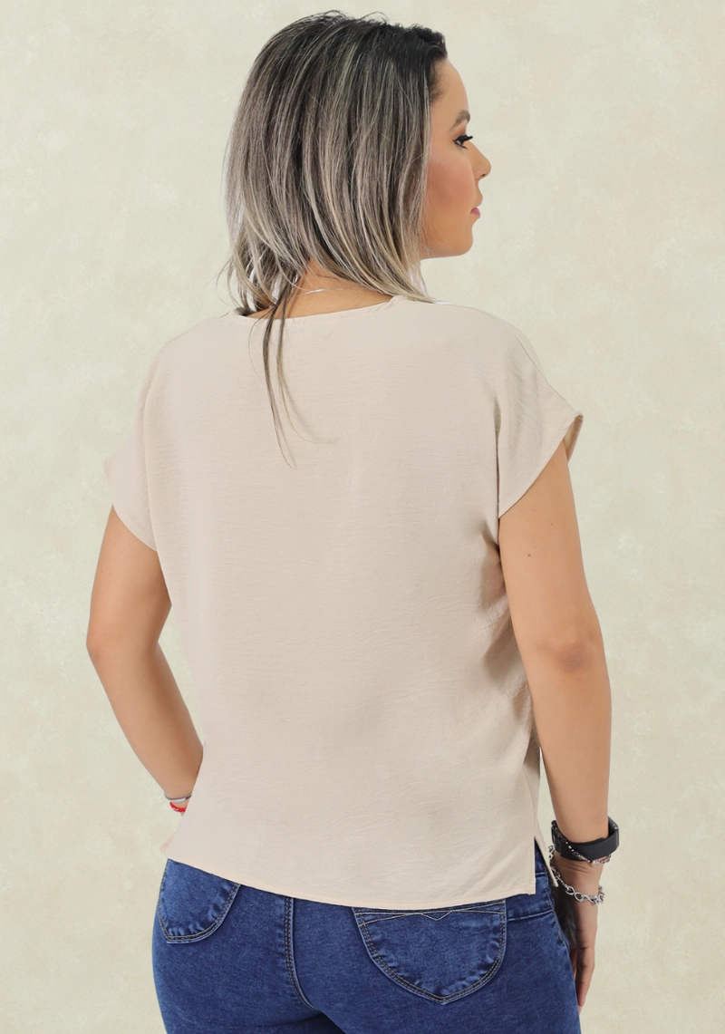 BLUSON  APLIC. MACRAME BEIGE TENTATION - 2