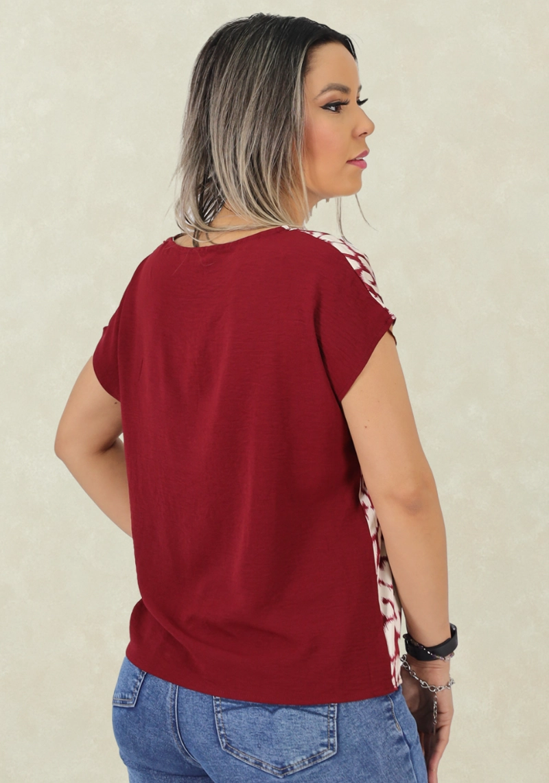 TOP SEDA ESTAMPADA BURDEO TENTATION - 2