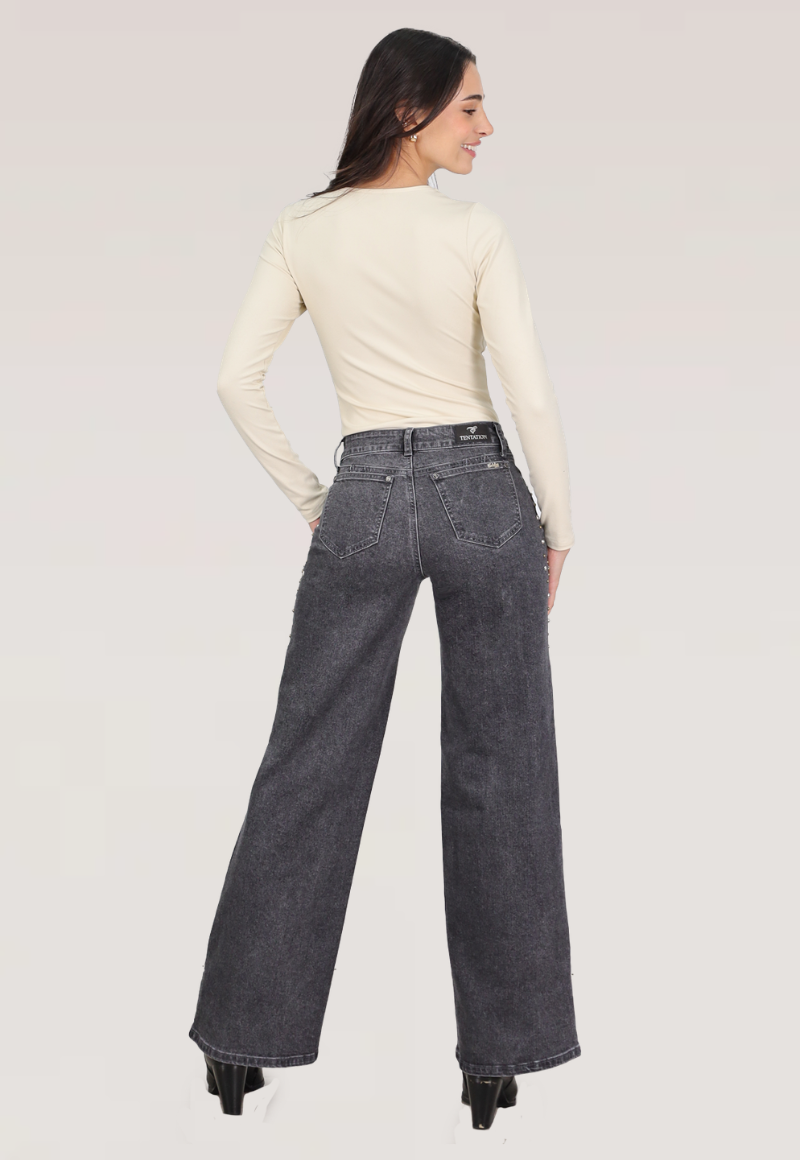WIDE LEG TACHAS  TIRO MEDIO - 2