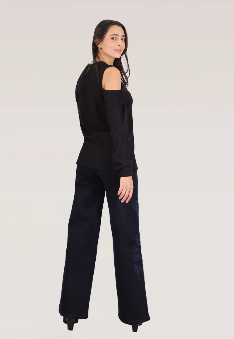 WIDE LEG BORDADO LATERAL T.ALTO - 2