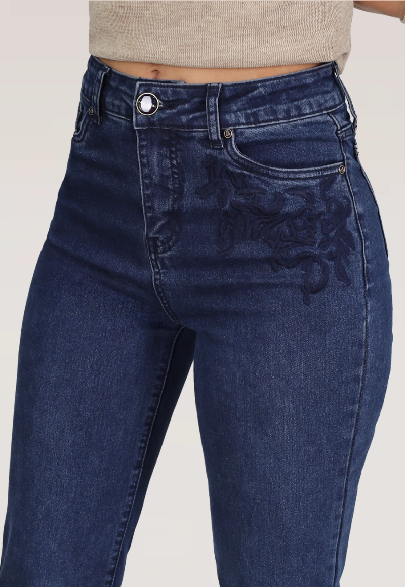 JEANS RECTO BORDADO T.ALTO - 3