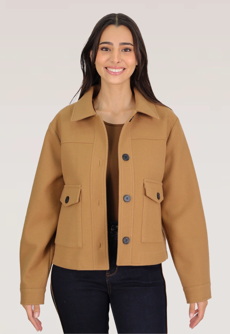 CHAQUETA PAÑO OVERSIZE - 1