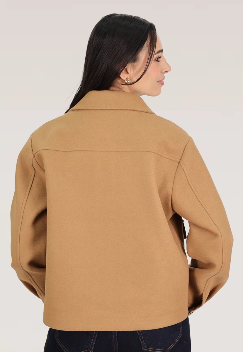 CHAQUETA PAÑO OVERSIZE - 2