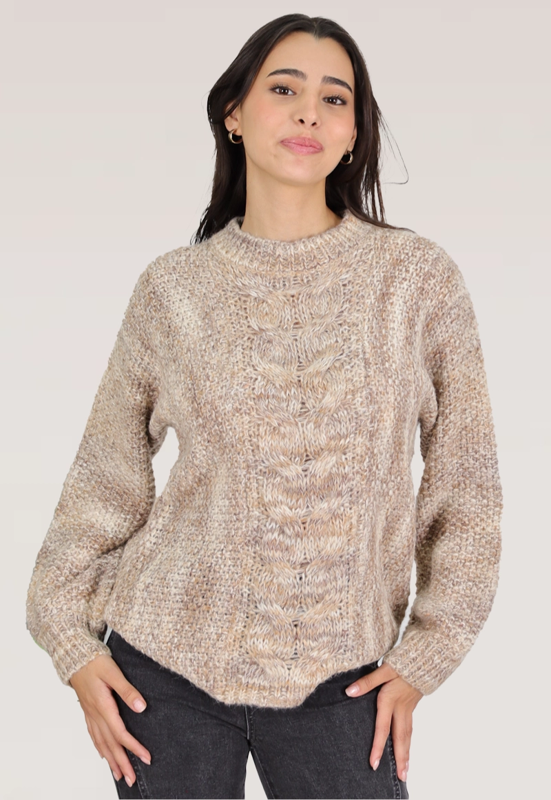 SWEATER OVERSIZE TRENZA POLIAMIDA - 1
