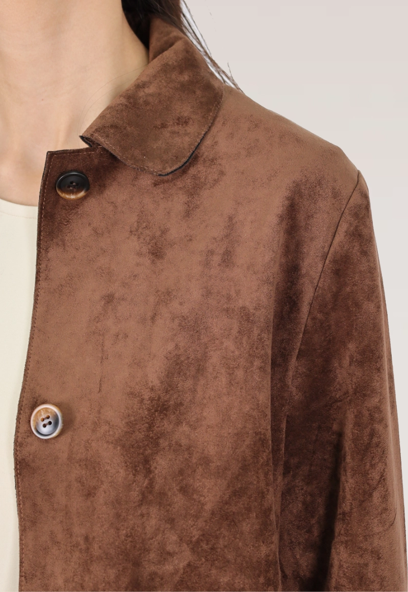 CHAQUETA SUEDE DOBLE CAPA OVERSIZE - 3
