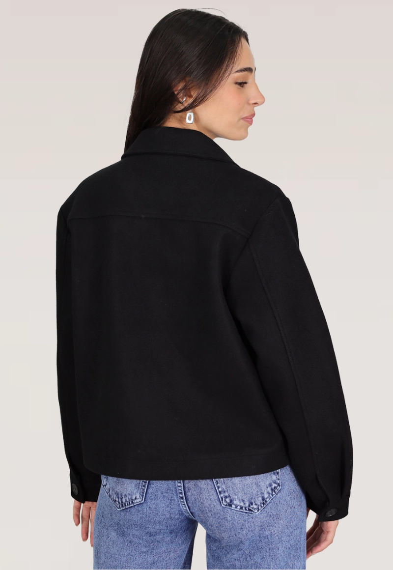 CHAQUETA PAÑO OVERSIZE - 2