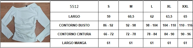 TOP ESLAST. COSTADO AZUL TENTATION - 4