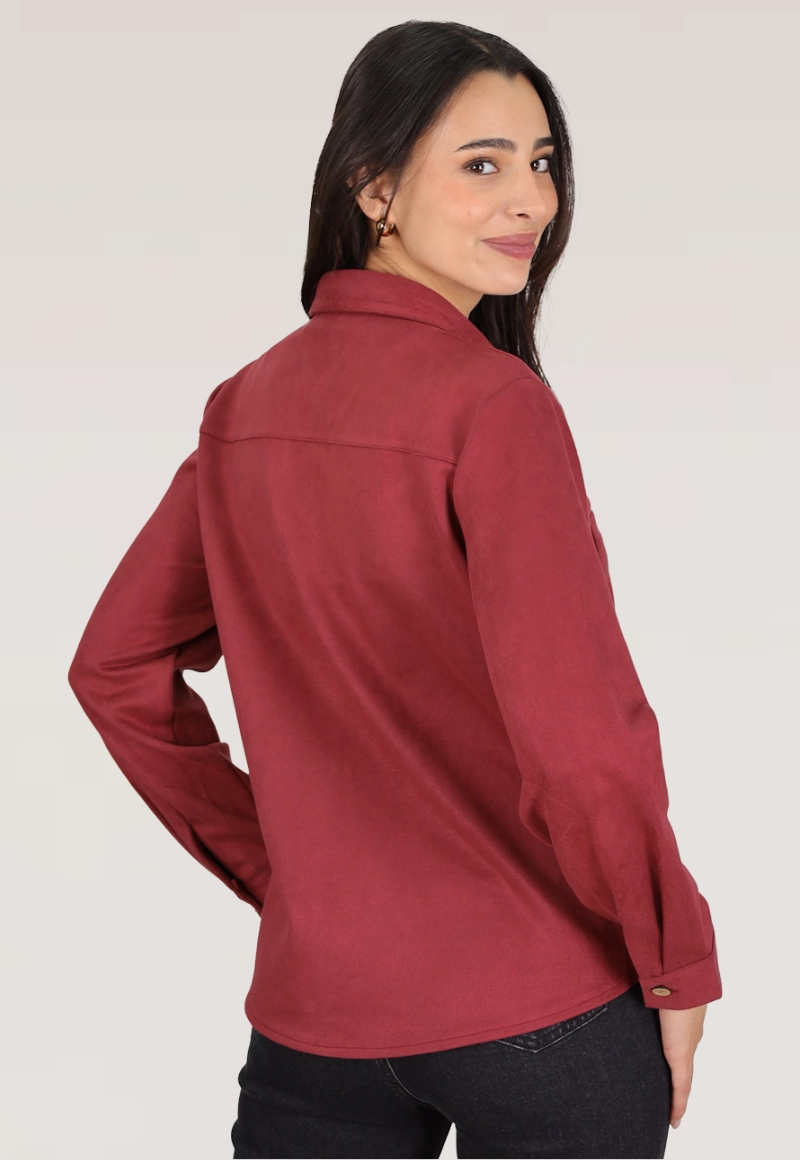 BLUSON SUEDE TACHAS BORGOÑA TENTATION - 2