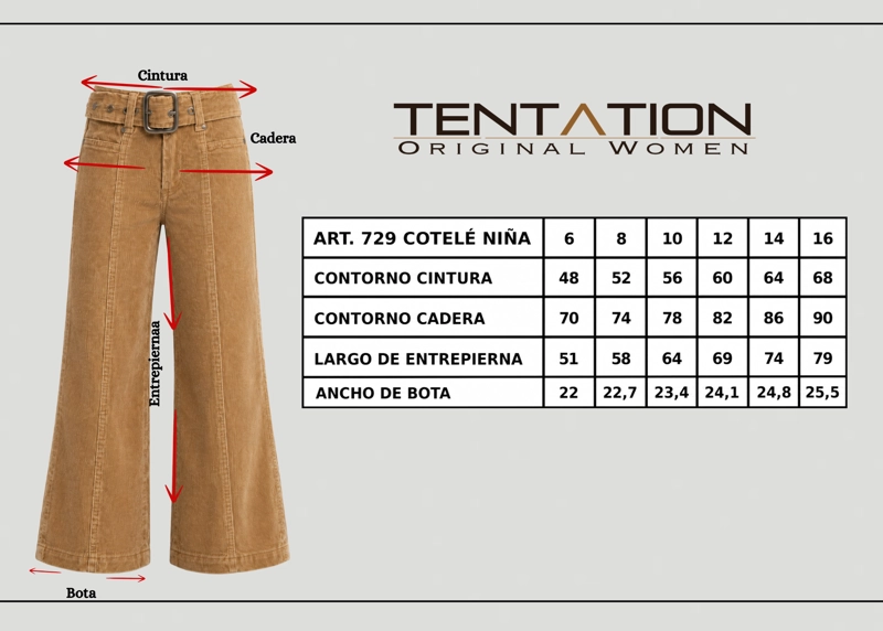 PANTALON INFANTIL DE COTELE - 6