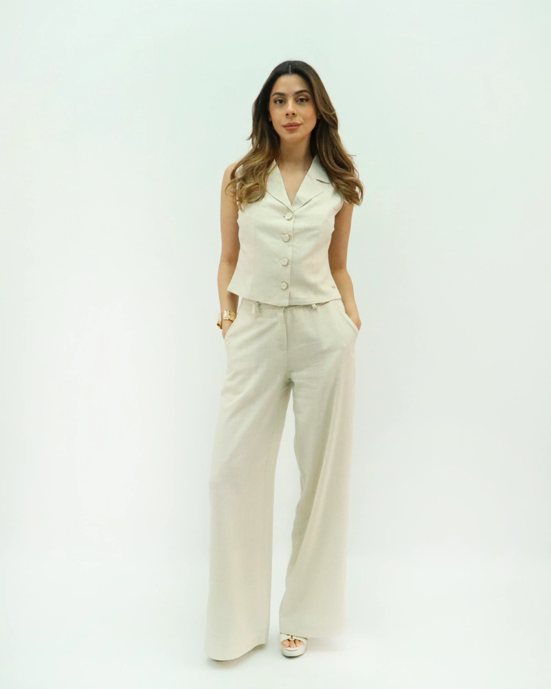 PANTALON LINO CRUDO TENTATION - 1