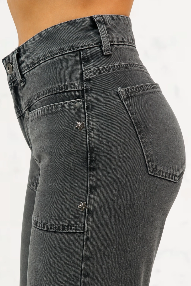 WIDE LEG  CON ESTRELLAS RIGIDO - 3