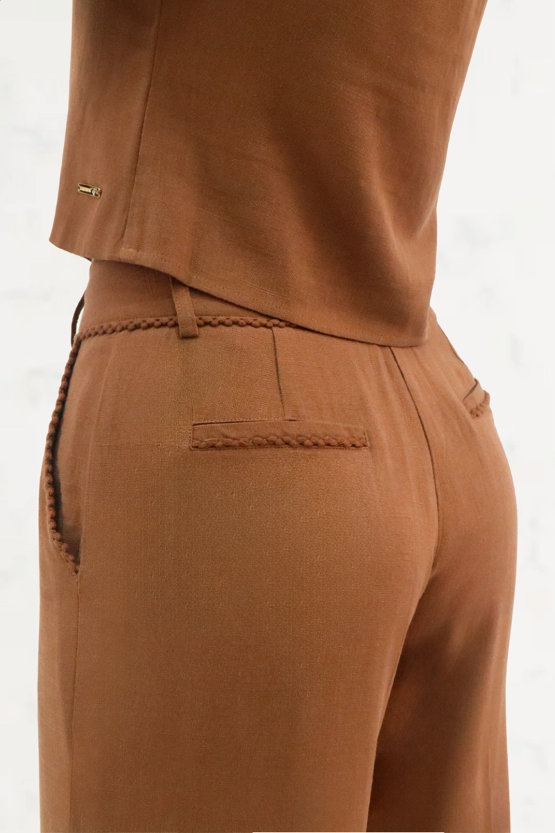 PANTALON LINO CAFE TENTATION - 3